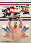 2007 Topps Heritage III WWE wrestling Karty kolekcjonerskie 1 -90, które wybierasz - DARMOWA WYSYŁKA