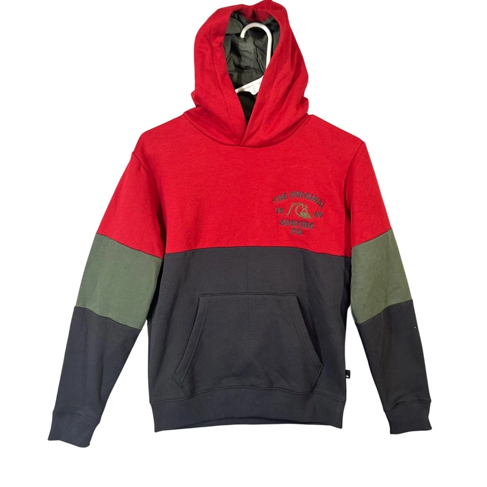 NUEVA Sudadera con Capucha Quicksilver School Time Polar Juvenil Talla M/12 Nueva con Etiquetas Foto 1 de 4