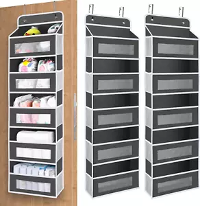 Over the Door Organizer Storage, 5 Shelf Hanging Door Organizer with 10 Large Ca - Picture 1 of 12