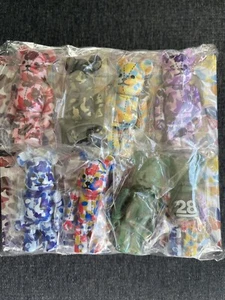 NEW Set of 8 PCS BEARBRICK 100% BAPE Camo 28th Anniversary #4 SECRET MEDICOM TOY - Picture 1 of 7