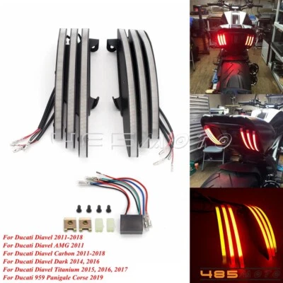 3 in 1 LED Brake Turn Signals Taillight For Ducati Diavel 959 Panigale 2011-2018 - Image 1 of 4
