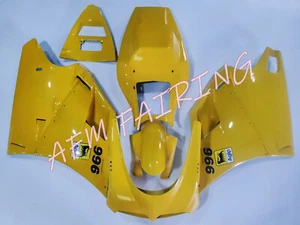 Yellow ABS Injection Mold Bodywork Fairing Kit for Ducati 996 1996-2002 - Picture 1 of 7