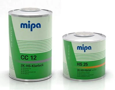 SET Mipa 2K HS Klarlack CC 12 inkl. Härter HS 25 normal 1,5 L | 1,0 L Klarlack 0 - Bild 1 von 4