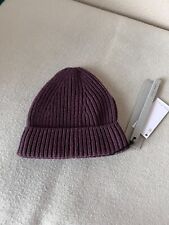 Rick Owens Luxor Cashmere Ribbed Beanie - Amethyst - NEW