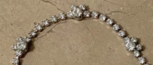 Disney ~ Child's Micky Mouse Head, Baguettes, Sparkling 7" Bracelet ~ Vintage - Picture 1 of 13