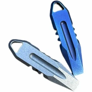 Titanium Multi-Tools Porable Pry Bar Crowbar Unboxing Knife Gadget Keychain EDC - Picture 1 of 14