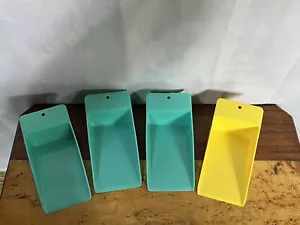 Tupperware flache Schaufeln meergrün und gelb - Bild 1 von 18