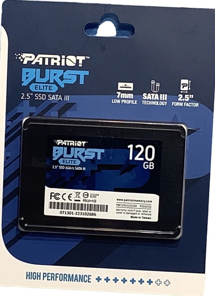 Patriot Burst Elite 2.5" 120GB SATA III Internal Solid State Drive (SSD) PBE120G - Image 1 of 4