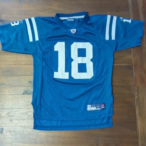 Youth Payton Manning Jersey Colts NFL Reebok Sz Youth L (14-16) Blue - Picture 1 of 13