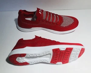 APL TechLoom Breeze Men's Red/Metallic Silver/White Sneakers Shoes Size 14 - Picture 1 of 9