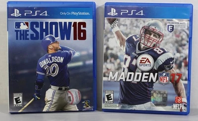 PlayStation 4 The Show 16 & Madden NFL 17 PS4 - Tested & Working - Image 1 of 4
