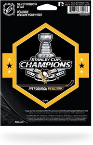 Pittsburgh Penguins 2017 Stanley Cup Champions 5 Inch Sticker Decal, Flat... - Picture 1 of 1