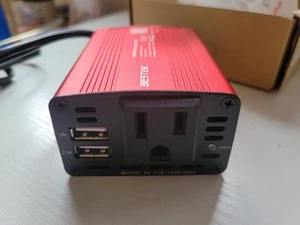 BESTEK 150W Power Inverter DC 12V to 110V AC Converter 4.2A Dual USB Car Adapte - Picture 1 of 6