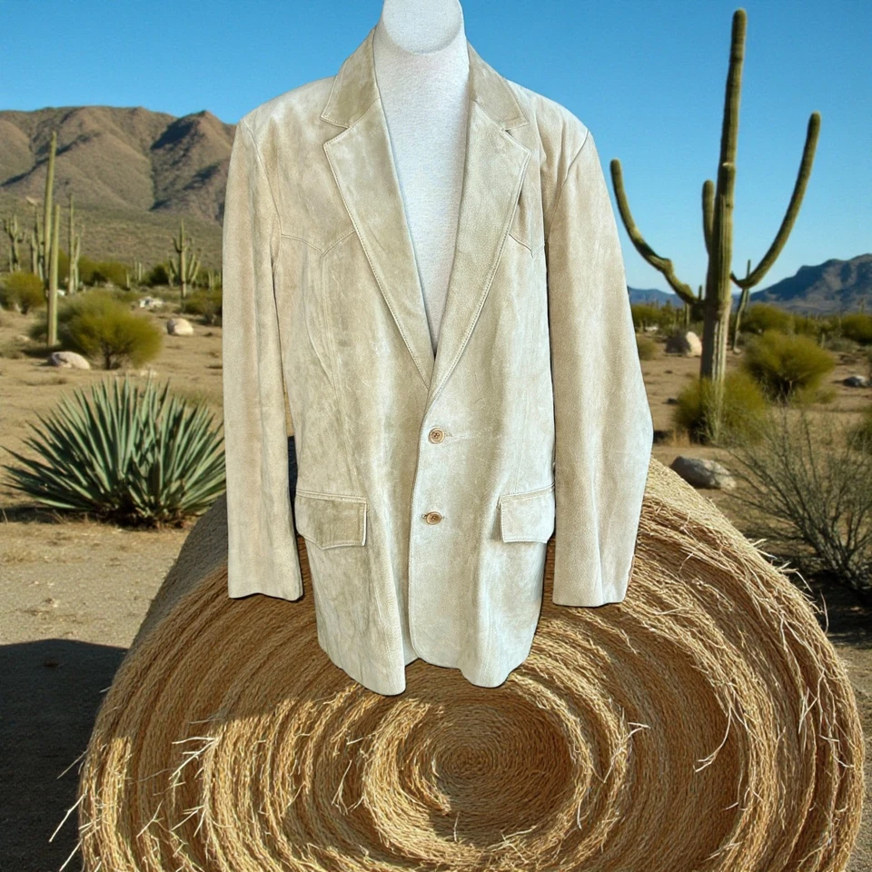 Blazer Chaqueta Abrigo Deportivo Scully Western Gamuza Para Hombre Tostado Rockabilly Talla 42 L Foto 1 de 4