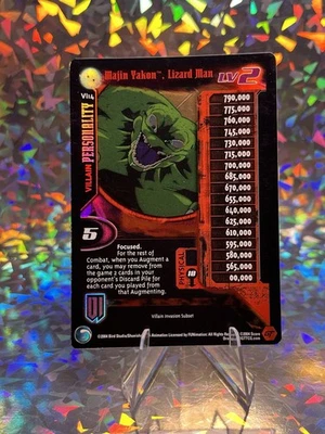 Dragon Ball Z CCG Majin Yakon Lizard Man Lvl 2 VI14!! Villain Invasion Promo - Image 1 of 3