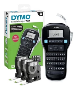 DYMO LabelManager 160 Portable Label Maker Bundle QWERTY Keyboard Large Display - Picture 1 of 9