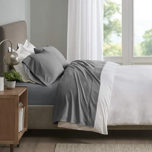 Smart Cool Microfiber Moisture-Wicking Breathable 4 Piece Cooling Sheet Set, ... - Picture 1 of 8
