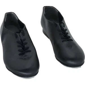 Capezio Girls Tic Toe Black Tap Shoes 1.5 Wide Little Kid - Picture 1 of 6