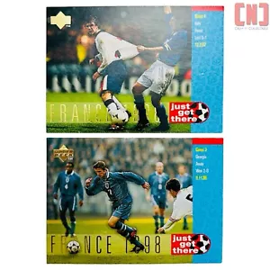 Set Of David Beckham Football Cards - France 1997-1998 - England FC - Upper Deck - Picture 1 of 2
