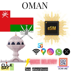 [eSIM] Oman Travel e-SIM Données 4G/5G haute vitesse pendant 30 jours (données uniquement) - Photo 1 sur 1