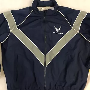 Skilcraft Men’s Large US Air Force PHYSICAL FITNESS JACKET TRAINING Windbreaker - Picture 1 of 9