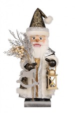 BABBO NATALE ARGENTATO CON GLITTER SCHIACCIANOCI Limited Edition