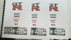 MOTOR MANUAL DE SERVICIO NISSAN R32 GTR SKYLINE WORKSHOP RB26DETT REIMPRESO - Imagen 1 de 8