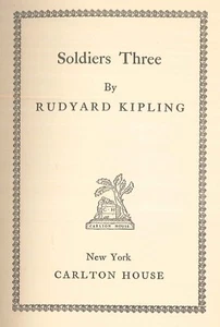 Kipling Soldiers Three Carlton House World's Great Novels Edition Hardcover - Bild 1 von 10