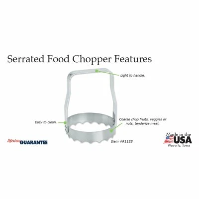 RADA CUTLERY R115S KWIK-KUT Serrated Food Chopper MADE IN THE USA
