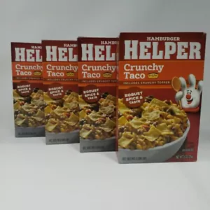 Hamburger Helper Confezione 4 Scatole di Cene Taco Croccanti Robuste Spezie E Gusto - Foto 1 di 5
