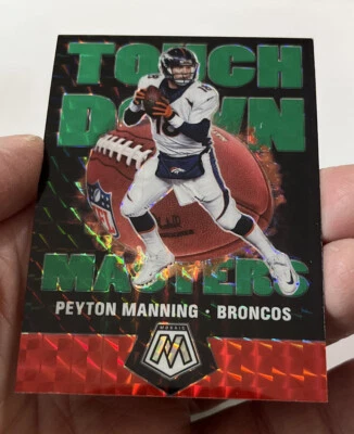 Peyton Manning 2020 Mosaic Denver Broncos Touchdown Masters Green Mosaic  #TM10 - Image 1 of 2