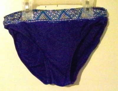 Girls Malibu Design Purple Bikini Bottoms Size 10 EUC!!! - Image 1 of 2