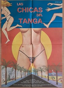 Las chicas del tanga ORIGINAL Spanish POSTER Jesus Franco Sexy art Thong Girls - Imagen 1 de 2
