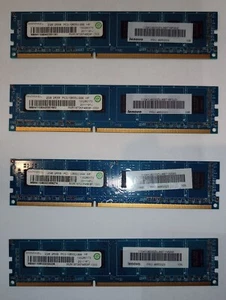 8 GB (4x 2GB) Go RAM Ramaxel DDR3 PC3-10600 (1333 MHz) RMR1870KF48E8F-1333 - Photo 1/4