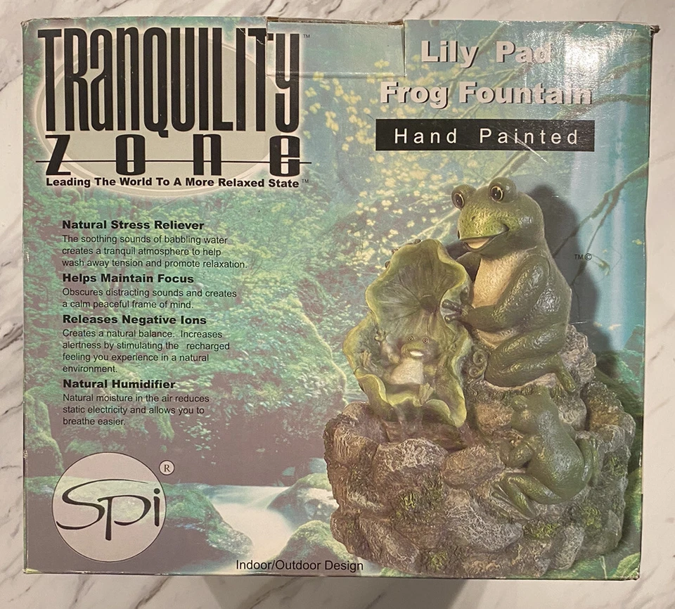 Fuente de rana Tranquility Zone Lilly Pad Foto 1 de 4