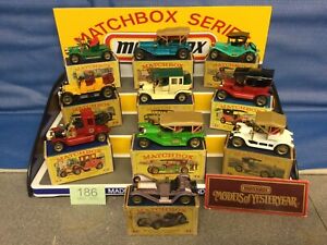 Matchbox Models Of yesteryear. Job Lot (186) 10 X Early Boxed Cars, Lesney Moy
