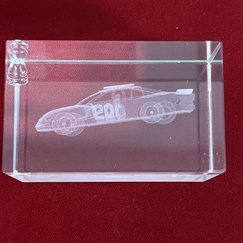 Tony Stewart #20 Glass 3D Laser Etched Race Car NASCAR - NICE! Cover