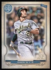 2020 Gypsy Queen Base #4 Matt Olson  - Oakland Athletics