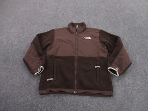 The North Face Jacket Girls L Brown Fleece Outdoors Hiking Denali Camping Youth - Picture 1 of 7