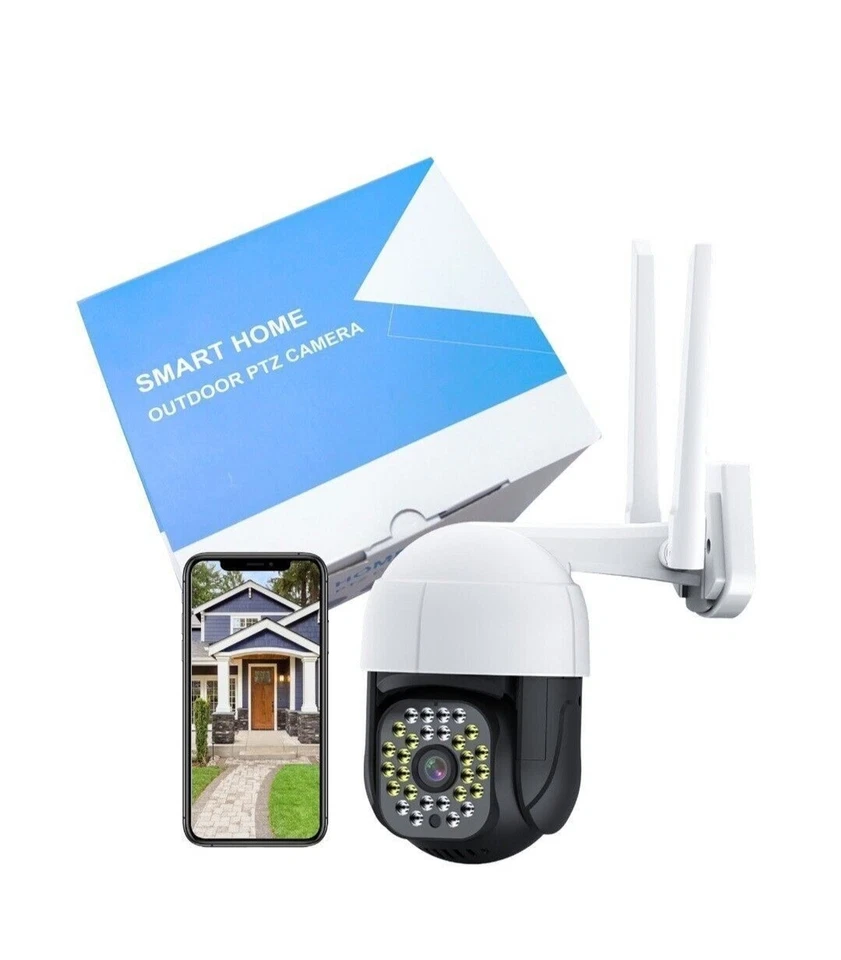 Cámaras de Seguridad WiFi Cámara de Puerta, 2K Visión Nocturna a Todo Color Cámara Exterior Foto 1 de 4