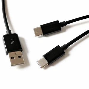 1m 3ft USB C Cable, Universal 2 in 1 Multi Charging Cable Type C Fast Charging - Picture 1 of 6