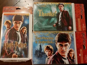 HARRY POTTER Party Birthday Invitations/Thank You Cards Envelopes Hallmark 36pc - Picture 1 of 11