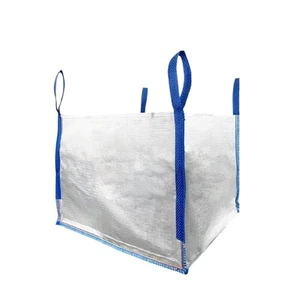 Heavy Duty Builder's Bulk Bags 100-Gallon White Woven Polypropylene Contracto... - Picture 1 of 7