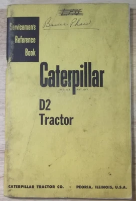 CAT CATERPILLAR D2 CRAWLER TRACTOR DOZER SERVICE SHOP REPAIR MANUAL BOOK - Image 1 of 4