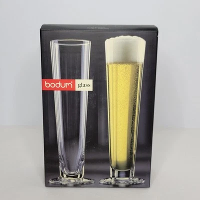 Pair of Bodum Bistro Beer Pilsner Glasses 13 oz - Image 1 of 4