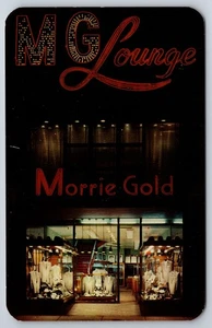 Morrie Gold MG Lounge Clothing Store Montreal Quebec Canada c1950 Postcard - Picture 1 of 2
