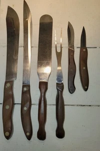 Vintage Cutco + Others,  7  Pieces Hanging Wall Mount With Set Of 6  Tools - Picture 1 of 11