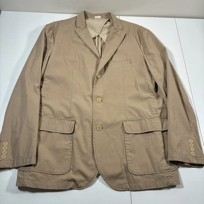Blazer J.CREW XL 46 Beige Abrigo Deportivo Tareas Granero Chaqueta Preppy 14047 Roto Foto 1 de 4
