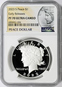 2023-S Proof $1 Peace Dollar NGC PF70 Ultra Cameo Early Releases - Picture 1 of 4