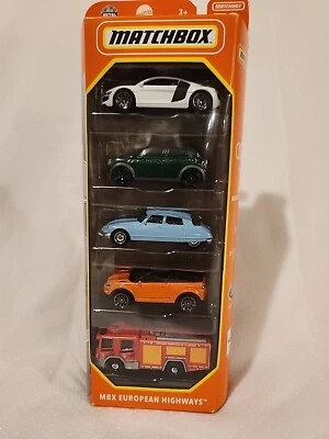 Matchbox MBX European Highways. 1:64 Vehicles Set. Pack of 5. - Image 1 of 4